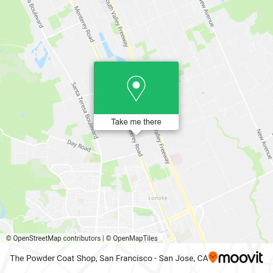 The Powder Coat Shop map