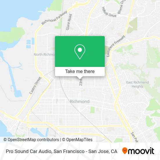 Pro Sound Car Audio map
