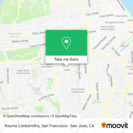Keyme Locksmiths map