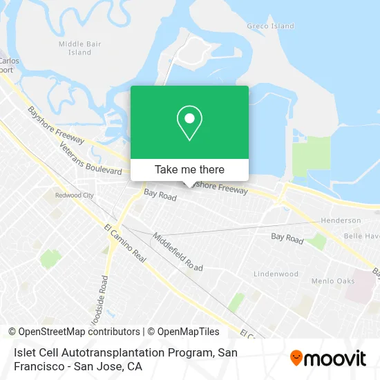 Islet Cell Autotransplantation Program map