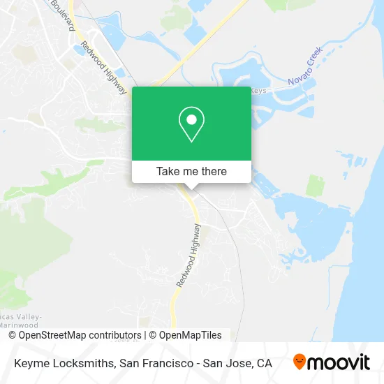 Keyme Locksmiths map