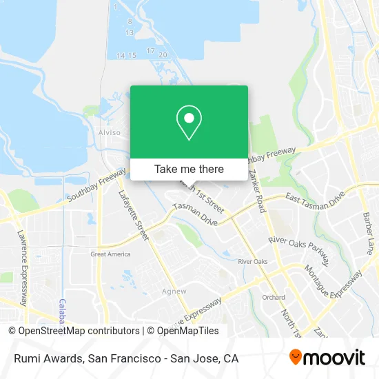 Rumi Awards map