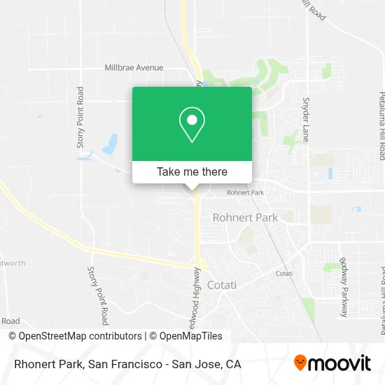 Rhonert Park map