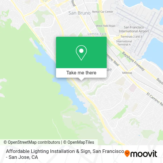Affordable Lighting Installation & Sign map