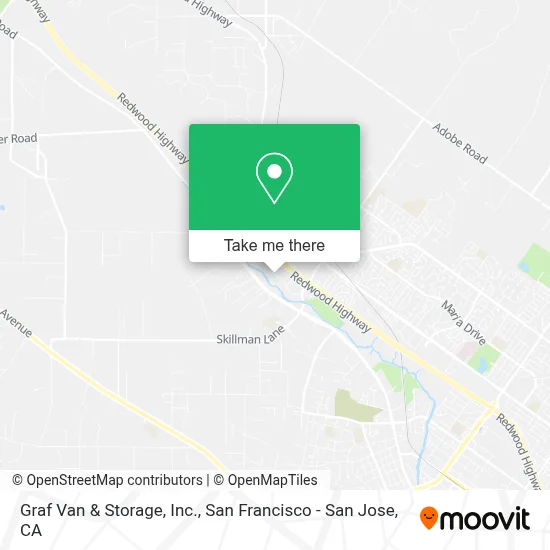 Graf Van & Storage, Inc. map