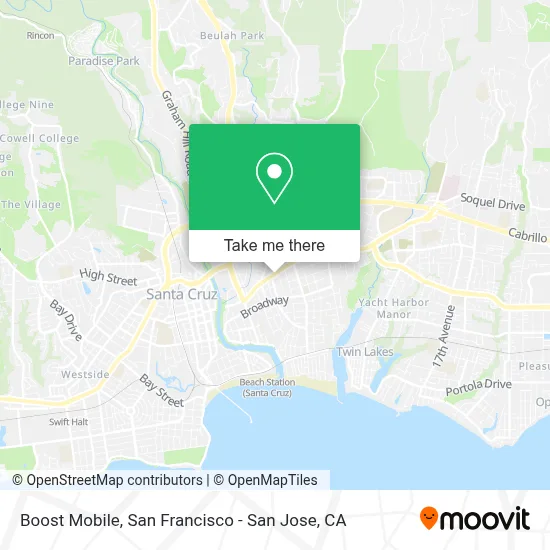 Boost Mobile map