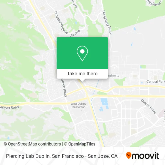 Piercing Lab Dublin map