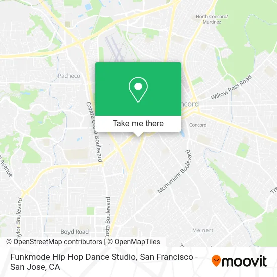 Funkmode Hip Hop Dance Studio map