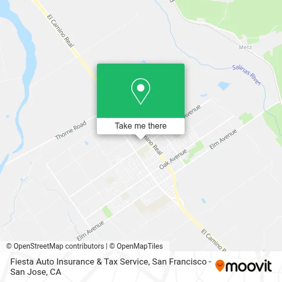 Fiesta Auto Insurance & Tax Service map