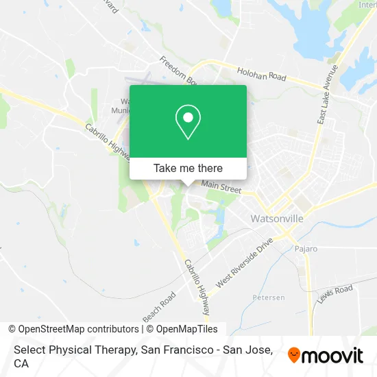 Select Physical Therapy map