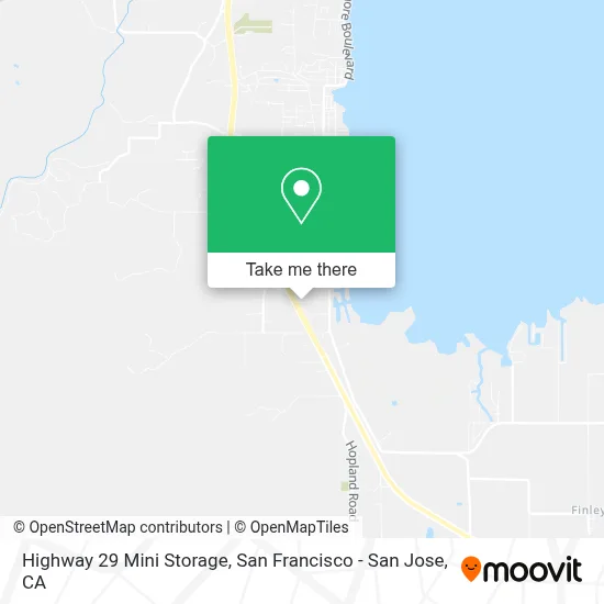 Highway 29 Mini Storage map