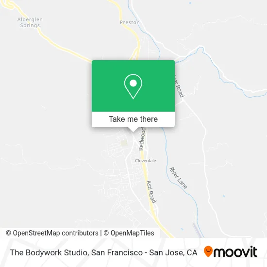 The Bodywork Studio map