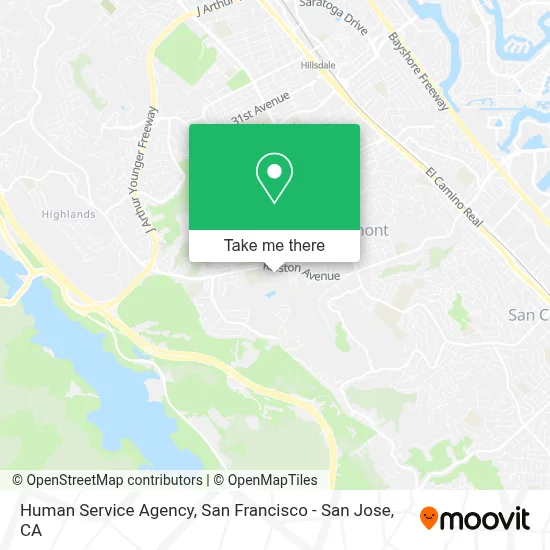 Human Service Agency map