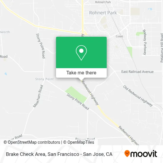 Brake Check Area map
