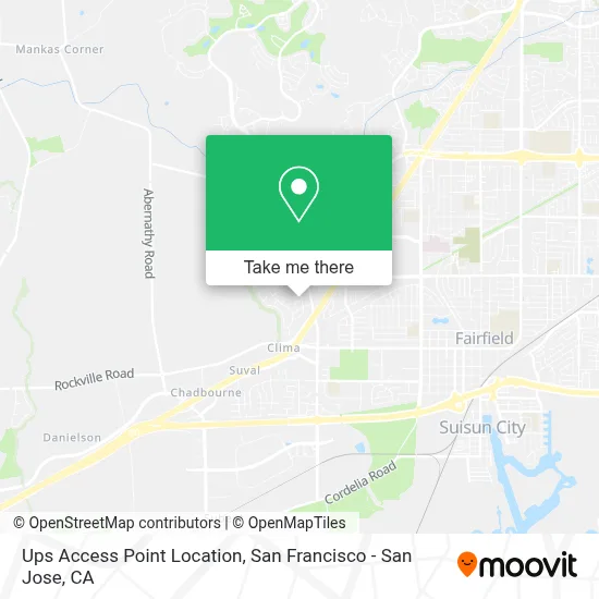Ups Access Point Location map