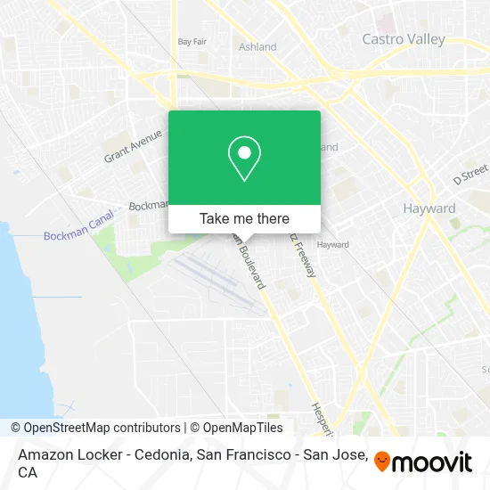 Amazon Locker - Cedonia map