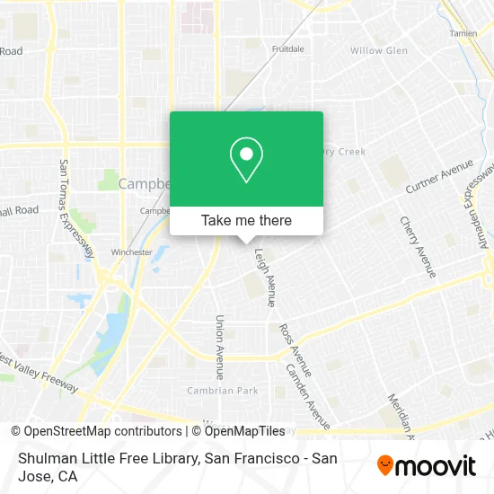 Shulman Little Free Library map