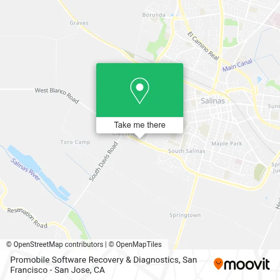 Promobile Software Recovery & Diagnostics map