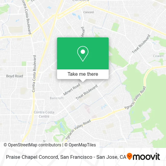 Praise Chapel Concord map