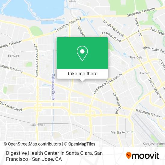 Digestive Health Center In Santa Clara map