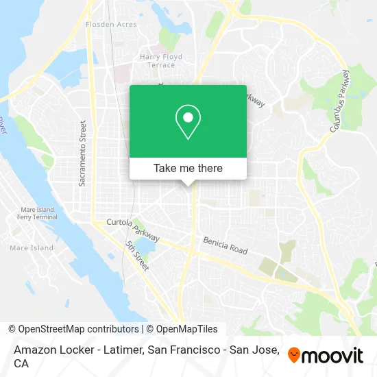 Amazon Locker - Latimer map