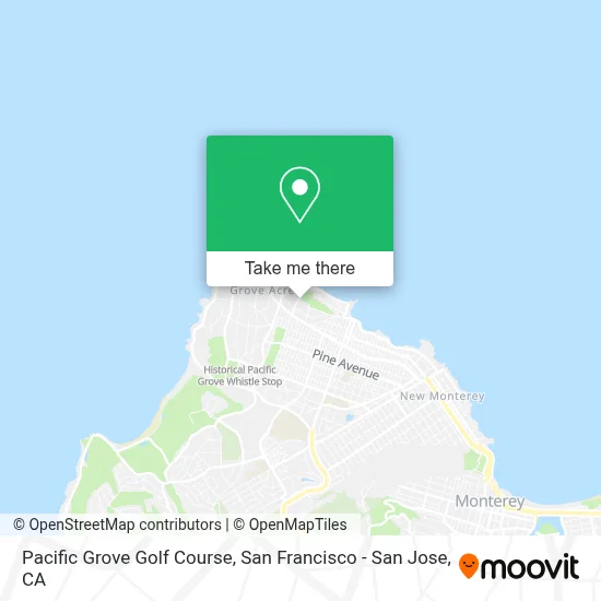 Pacific Grove Golf Course map