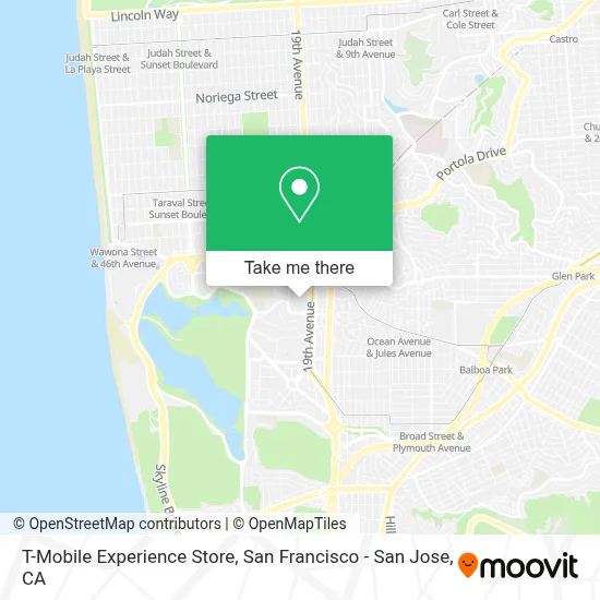 T-Mobile Experience Store map