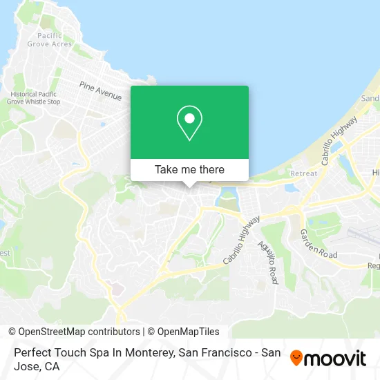 Perfect Touch Spa In Monterey map