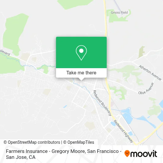 Farmers Insurance - Gregory Moore map