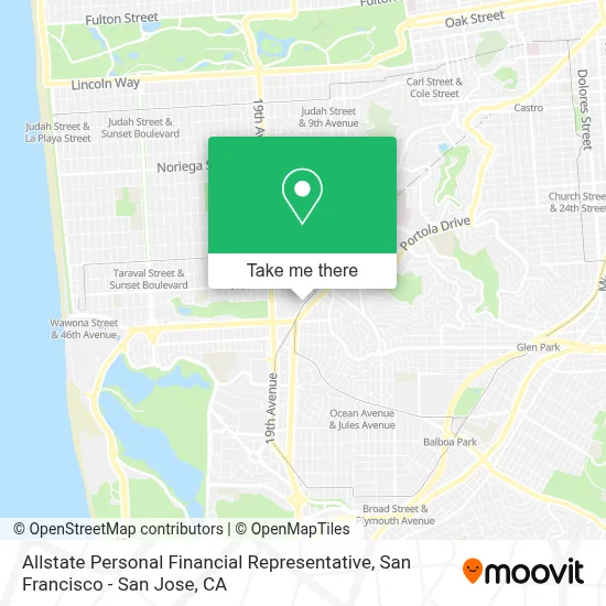 Allstate Personal Financial Representative map