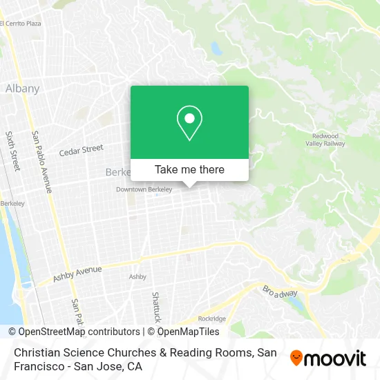 Christian Science Churches & Reading Rooms map