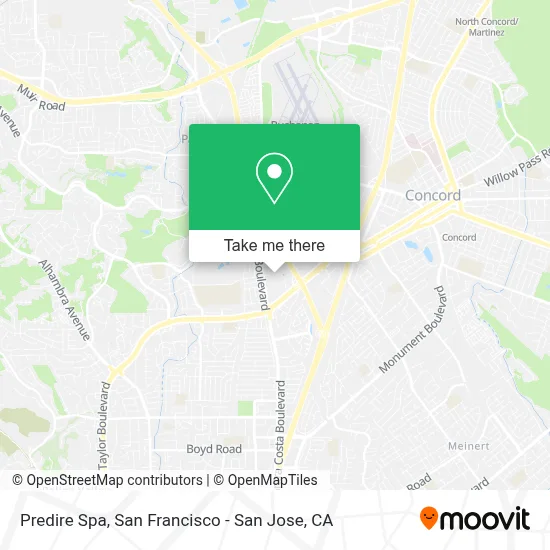 Predire Spa map