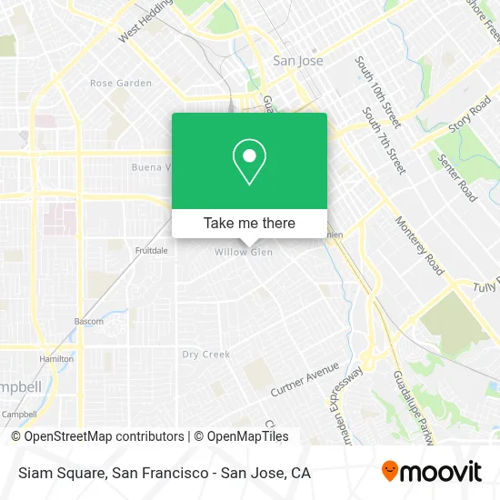 Siam Square map