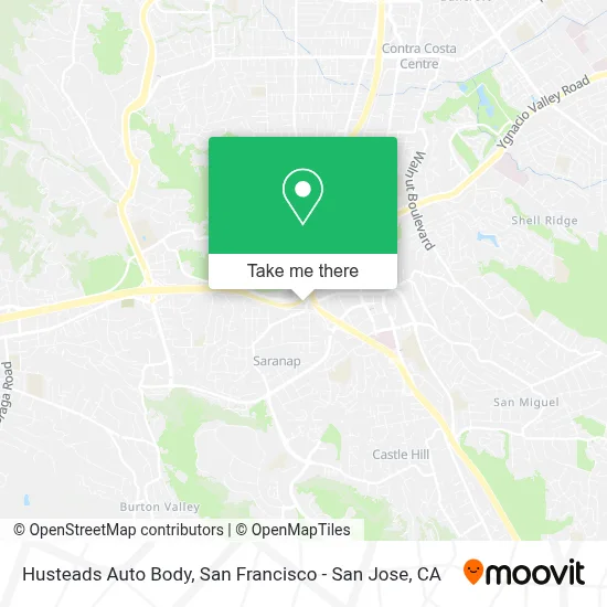 Husteads Auto Body map