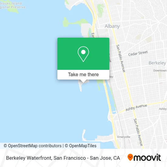 Berkeley Waterfront map