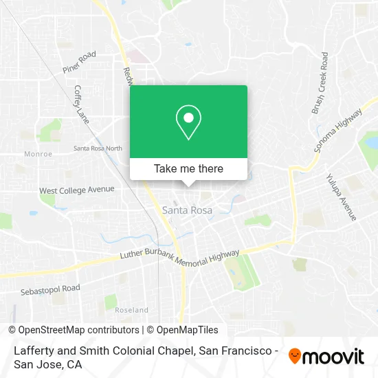 Lafferty and Smith Colonial Chapel map