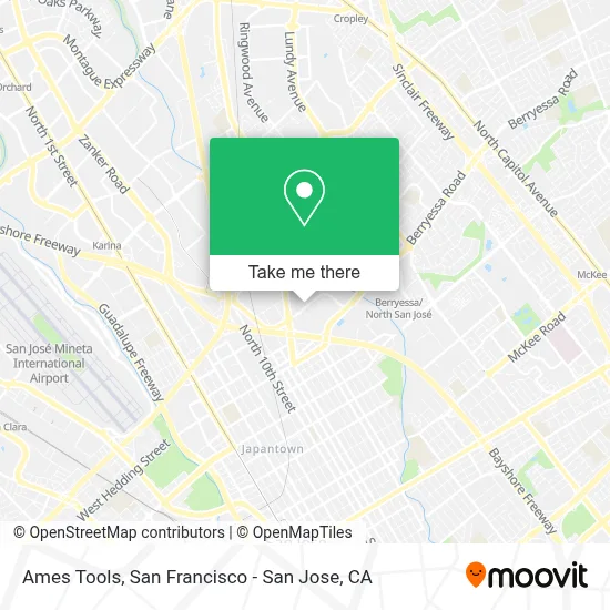 Ames Tools map