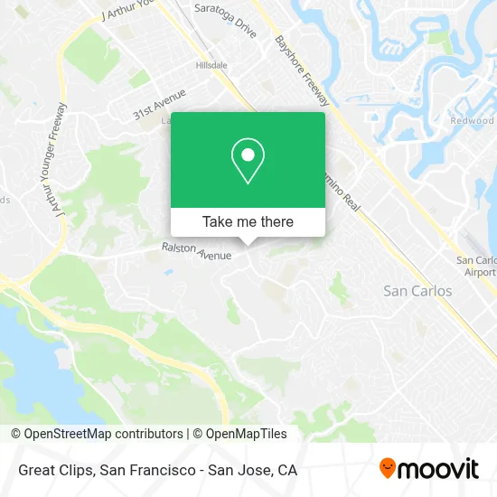 Great Clips map