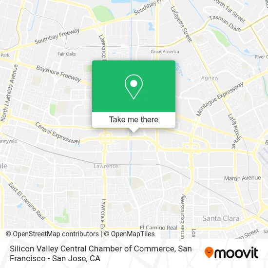 Silicon Valley Central Chamber of Commerce map
