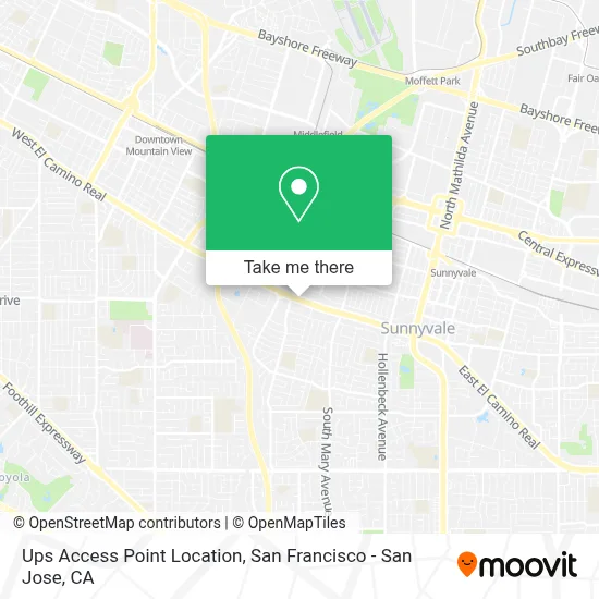 Ups Access Point Location map