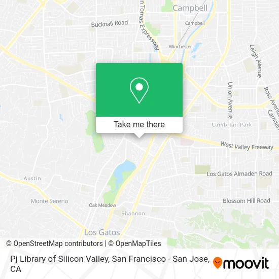 Pj Library of Silicon Valley map