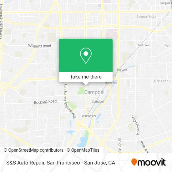 S&S Auto Repair map