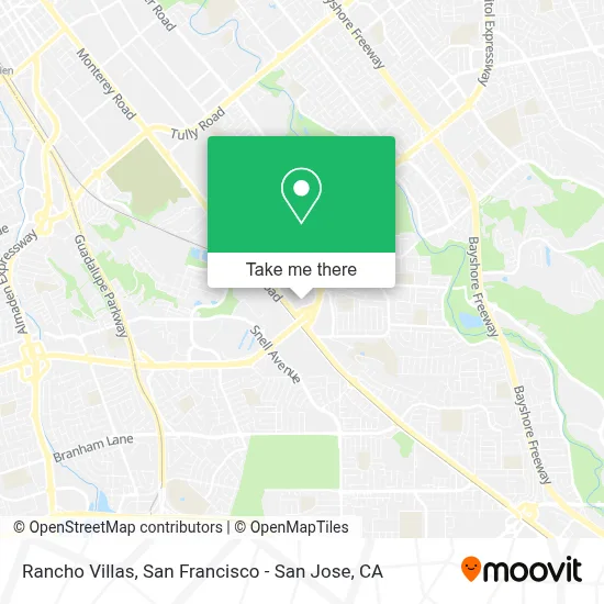 Rancho Villas map