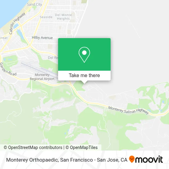 Monterey Orthopaedic map