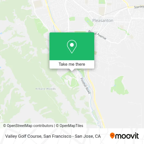 Valley Golf Course map
