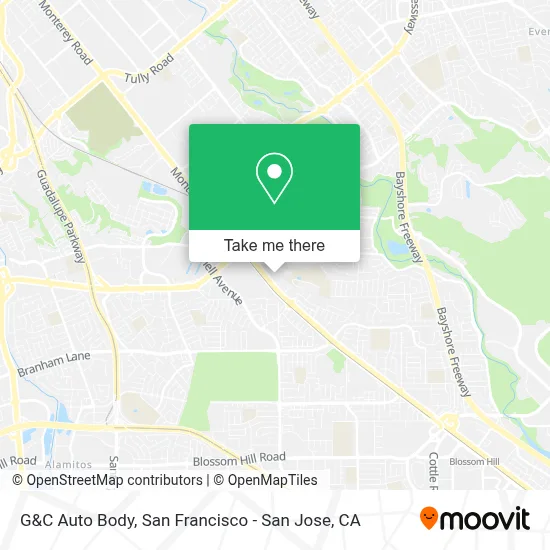 G&C Auto Body map