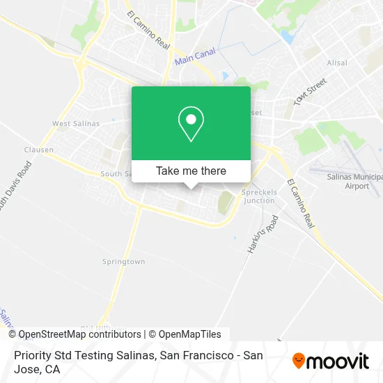 Priority Std Testing Salinas map