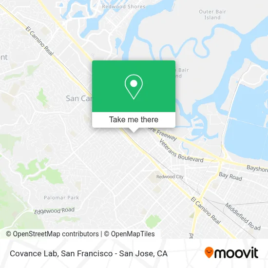 Covance Lab map