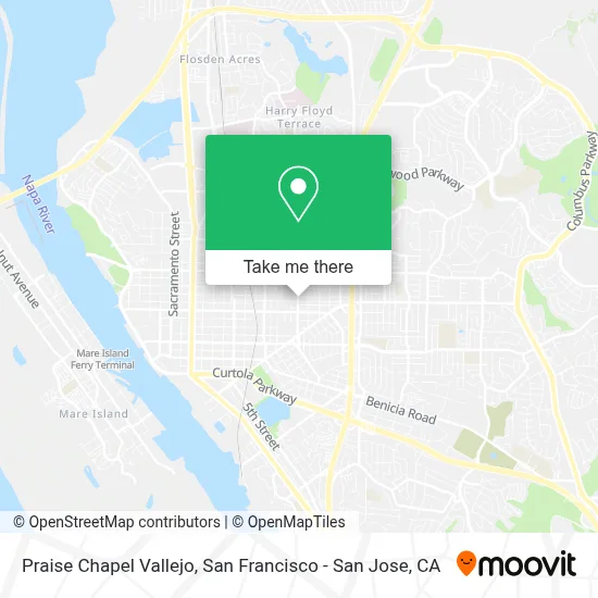 Praise Chapel Vallejo map