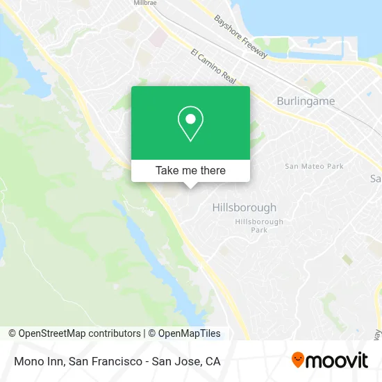 Mono Inn map